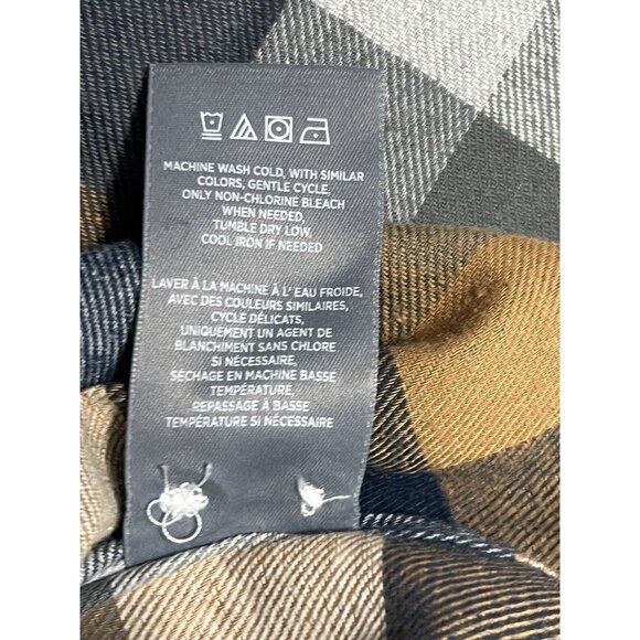 Geoffrey Beene Button-Up Check Flannel - Neutral Colors - Men's Small - NWT - Picture 10 of 11